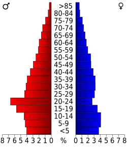 Bevolkingspiramide Hendry County