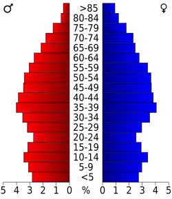 Bevolkingspiramide Henry County