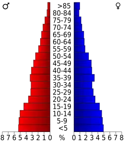 Bevolkingspiramide Holmes County