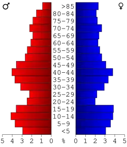 Bevolkingspiramide Howard County