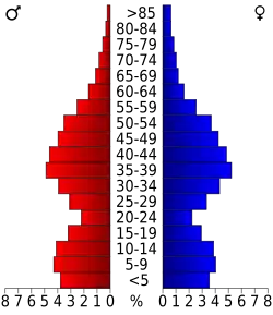 Bevolkingspiramide Howard County