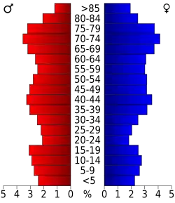 Bevolkingspiramide Indian River County