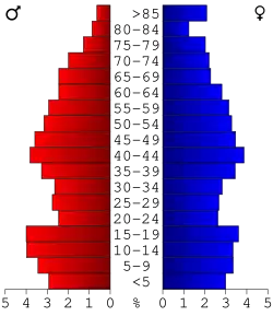 Bevolkingspiramide Iron County
