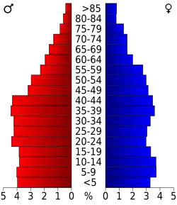 Bevolkingspiramide Jasper County