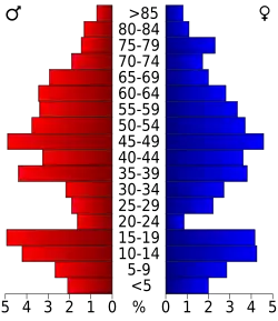 Bevolkingspiramide Jeff Davis County