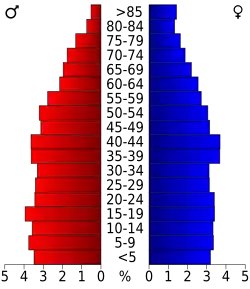 Bevolkingspiramide Johnson County