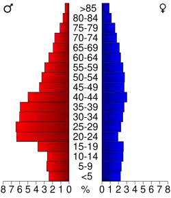 Bevolkingspiramide Johnson County