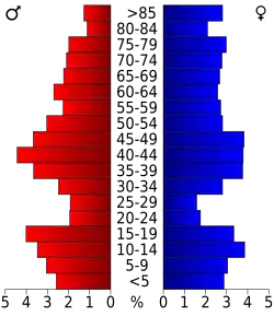 Bevolkingspiramide Johnson County