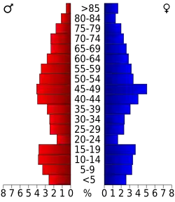 Bevolkingspiramide Johnson County