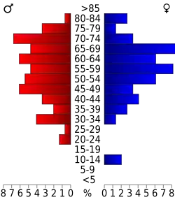 Bevolkingspiramide Kalawao County