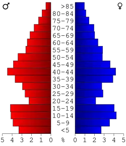 Bevolkingspiramide Kanabec County