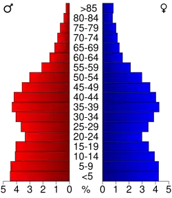 Bevolkingspiramide Kane County