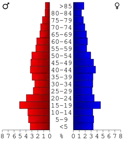Bevolkingspiramide Kemper County