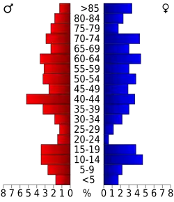 Bevolkingspiramide Kent County