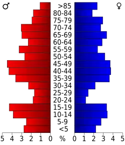 Bevolkingspiramide Kidder County