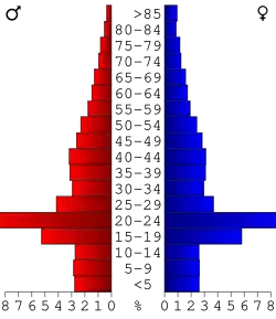 Bevolkingspiramide Lafayette County