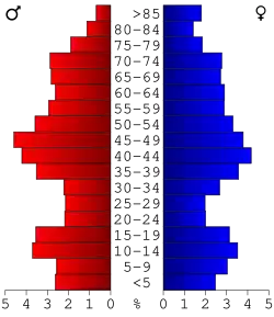 Bevolkingspiramide Lake County