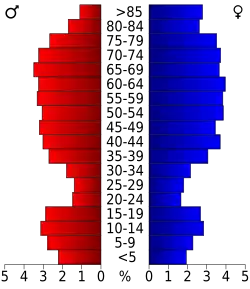 Bevolkingspiramide Lancaster County