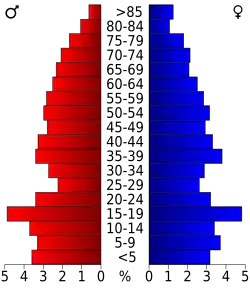 Bevolkingspiramide Latimer County