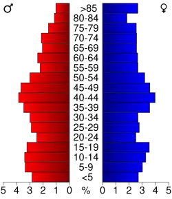 Bevolkingspiramide Lawrence County