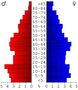 Bevolkingspiramide Lawrence County