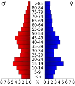 Bevolkingspiramide Lawrence County