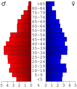 Bevolkingspiramide Lee County