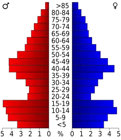 Bevolkingspiramide Lincoln County