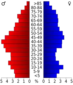 Bevolkingspiramide Lunenburg County