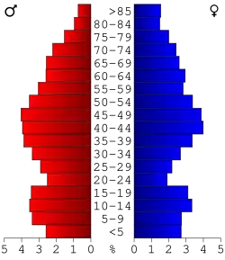 Bevolkingspiramide Manistee County