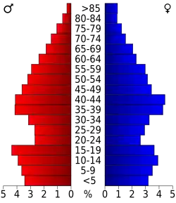 Bevolkingspiramide McClain County