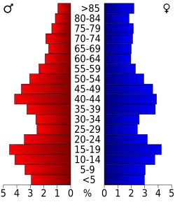 Bevolkingspiramide McPherson County