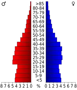 Bevolkingspiramide Montgomery County