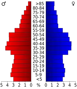 Bevolkingspiramide Newport County