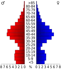 Bevolkingspiramide Park County