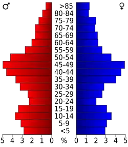 Bevolkingspiramide Park County