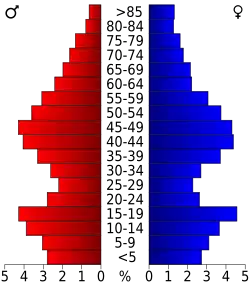 Bevolkingspiramide Park County