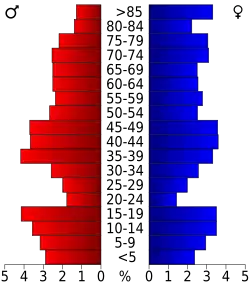 Bevolkingspiramide Pierce County