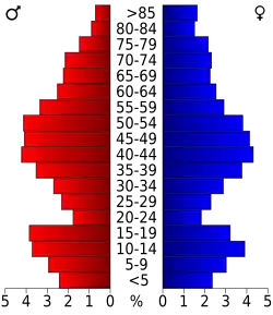 Bevolkingspiramide Piscataquis County