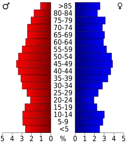 Bevolkingspiramide Polk County