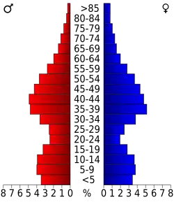 Bevolkingspiramide Putnam County