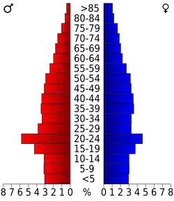 Bevolkingspiramide Putnam County