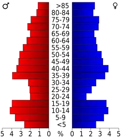 Bevolkingspiramide Richardson County