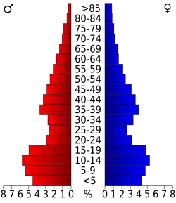 Bevolkingspiramide Rolette County
