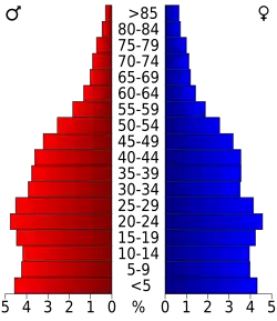 Bevolkingspiramide Salt Lake County