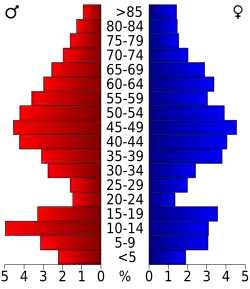 Bevolkingspiramide Sierra County