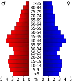 Bevolkingspiramide Silver Bow County