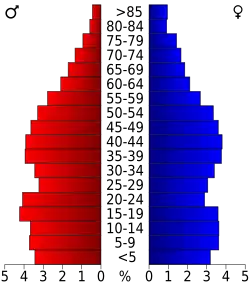 Bevolkingspiramide Steuben County