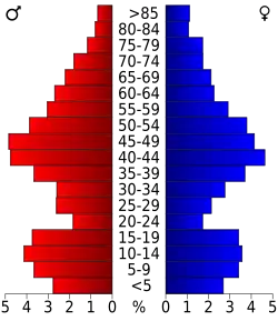 Bevolkingspiramide Stillwater County