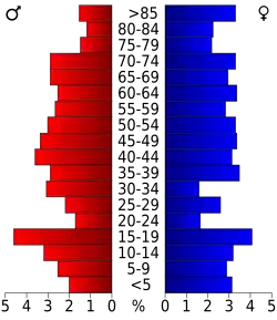 Bevolkingspiramide Stonewall County